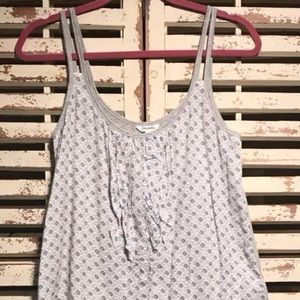 AEROPOSTLE~FLORAL~RUFFLE~TANK~TOP~DOUBLE STRAP~SML